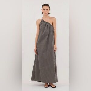 navy a line cocktail dress ASTR the Label | Harper Smocked A-Line Midi Dress in Navy